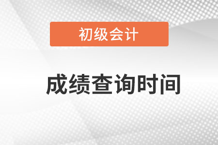 天津市武清區(qū)初級(jí)會(huì)計(jì)成績(jī)查詢時(shí)間？