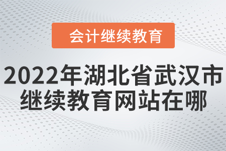 2022年湖北省武漢市會(huì)計(jì)繼續(xù)教育網(wǎng)站在哪？