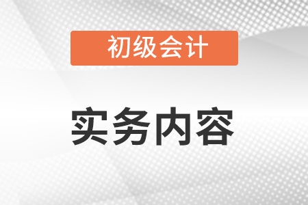 初級會計實務(wù)內(nèi)容都有什么？