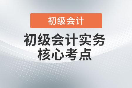 初級會計實務應該重點掌握哪些知識點？