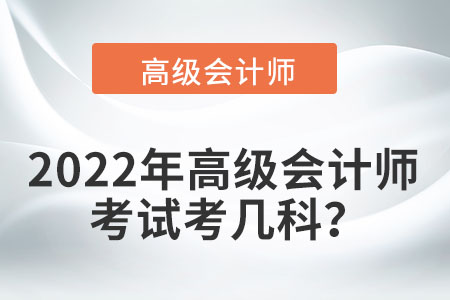 高級(jí)會(huì)計(jì)師考試科目是否很多？