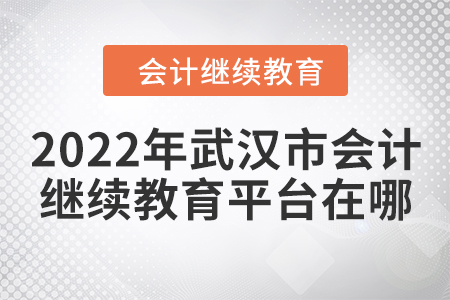 2022年武漢市會(huì)計(jì)繼續(xù)教育平臺(tái)在哪？