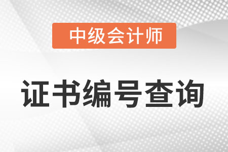 中級(jí)會(huì)計(jì)證書編號(hào)查詢系統(tǒng)是什么?