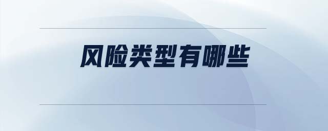 風險類型有哪些