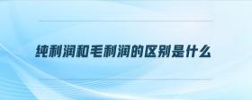 純利潤(rùn)和毛利潤(rùn)的區(qū)別是什么