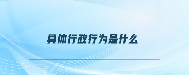 責(zé)令重新作出具體行政行為是什么