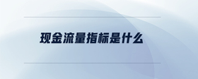 現(xiàn)金流量指標(biāo)是什么