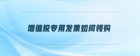 增值稅專用發(fā)票如何領(lǐng)購