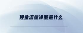 現(xiàn)金流量?jī)纛~是什么