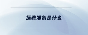 壞賬準備是什么