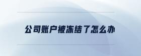 公司賬戶被凍結(jié)了怎么辦