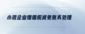 小微企業(yè)增值稅減免賬務處理