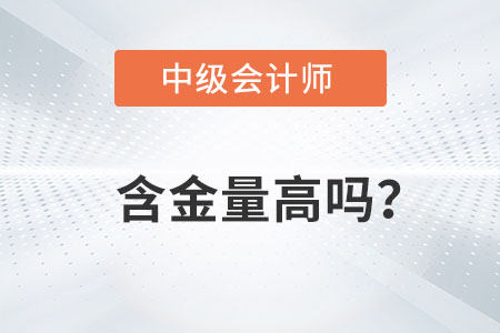 中級(jí)會(huì)計(jì)師含金量高嗎？具體在哪些方面？