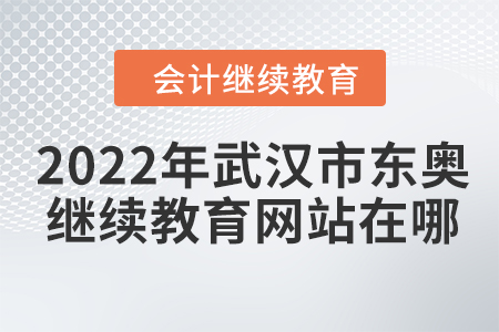 2022年武漢市東奧會計繼續(xù)教育網(wǎng)站在哪？