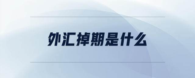 外匯掉期是什么