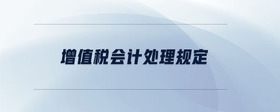 增值稅會計處理規(guī)定