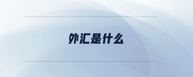 外匯是什么
