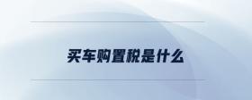 買車購置稅是什么