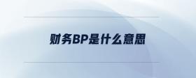 財務(wù)bp是什么意思
