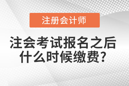 注會考試報名之后什么時候繳費?