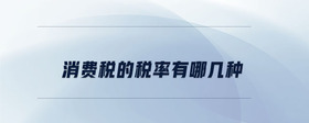 消費(fèi)稅的稅率有哪幾種