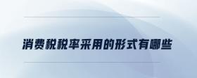 消費(fèi)稅稅率采用的形式有哪些