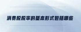 消費(fèi)稅稅率的基本形式包括哪些