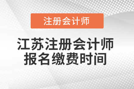 江蘇省泰州注冊會計師報名繳費時間