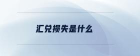 匯兌損失是什么