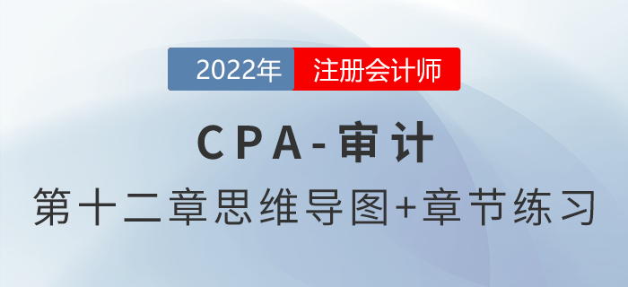 2022年注冊會計師《審計》第十二章思維導圖+章節(jié)練習