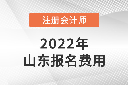 2022年山東省注冊(cè)會(huì)計(jì)師報(bào)名費(fèi)用是多少？
