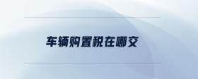 車輛購置稅在哪交