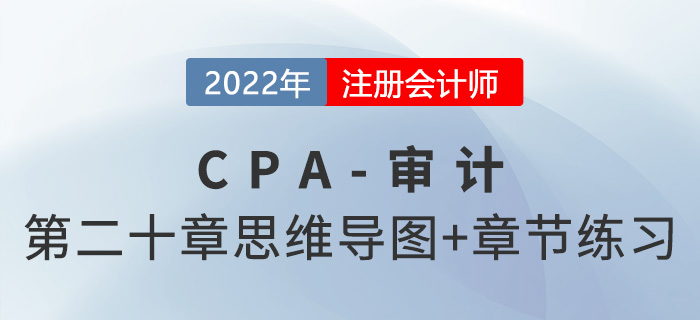 2022年注冊會計師《審計》第二十章思維導(dǎo)圖+章節(jié)練習(xí)