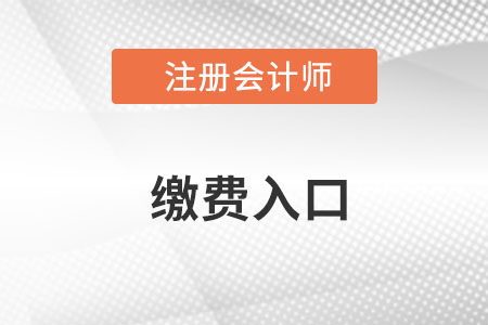 2022年注冊會計師繳費(fèi)入口在哪里？