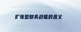 擴(kuò)張型財務(wù)戰(zhàn)略的含義