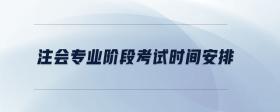 注會(huì)專業(yè)階段考試時(shí)間安排