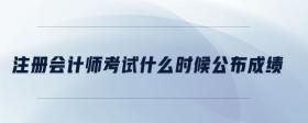 注冊(cè)會(huì)計(jì)師考試什么時(shí)候公布成績(jī)