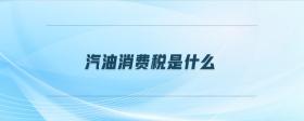 汽油消費稅是什么