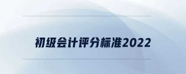 初級(jí)會(huì)計(jì)評(píng)分標(biāo)準(zhǔn)2022