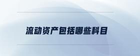 流動資產(chǎn)包括哪些科目