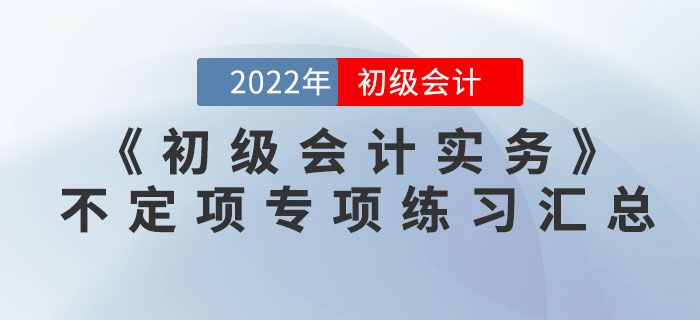 提分神器：2022年《初級會計實務(wù)》不定項選擇專項練習匯總