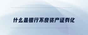 什么是銀行不良資產(chǎn)證券化