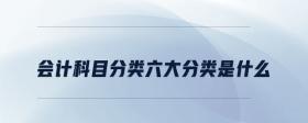會計科目分類六大分類是什么