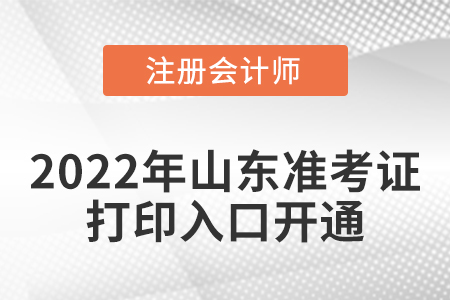 2022年山東省濰坊cpa考試準(zhǔn)考證打印入口開通啦！