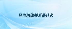 經(jīng)濟(jì)法律關(guān)系是什么