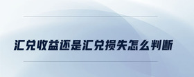 匯兌收益還是匯兌損失怎么判斷