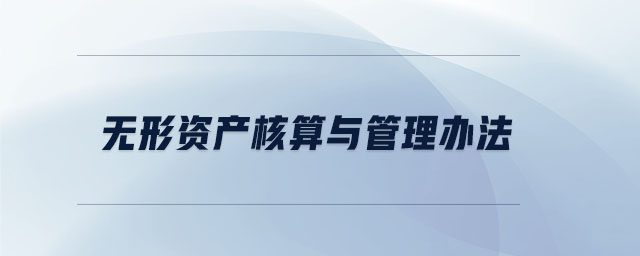 無(wú)形資產(chǎn)核算與管理辦法