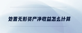 處置無形資產(chǎn)凈收益怎么計(jì)算