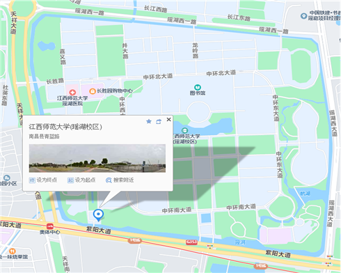 江西師范大學(xué)瑤湖校區(qū)，紫陽(yáng)大道青藍(lán)門(mén)