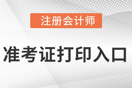 注會準考證打印入口開通了嗎?